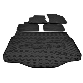 Alfombra Protector maletero + alfombrillas de goma a medida para CITROEN C4 Cactus desde 2014-