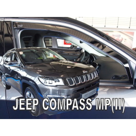 1 kit Deflectores de aire Derivabrisas delanteros Jeep Compass II 2017-