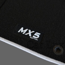 Alfombras Alfombrillas a medida MX5 Sport Edition ribete gris